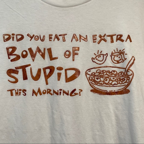 No Boundaries “Bowl of Stupid” Graphic Tee XL - Picture 2 of 5
